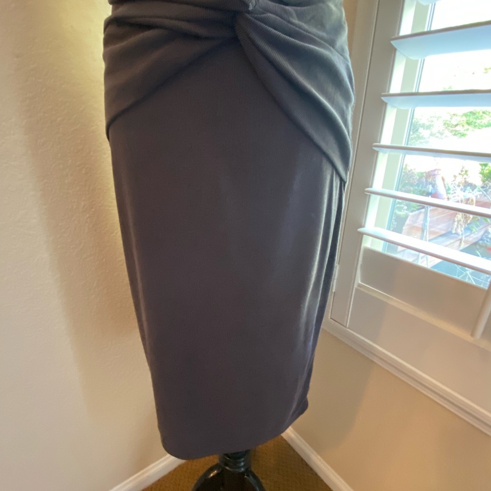 Splendid modal knot skirt in dark grey